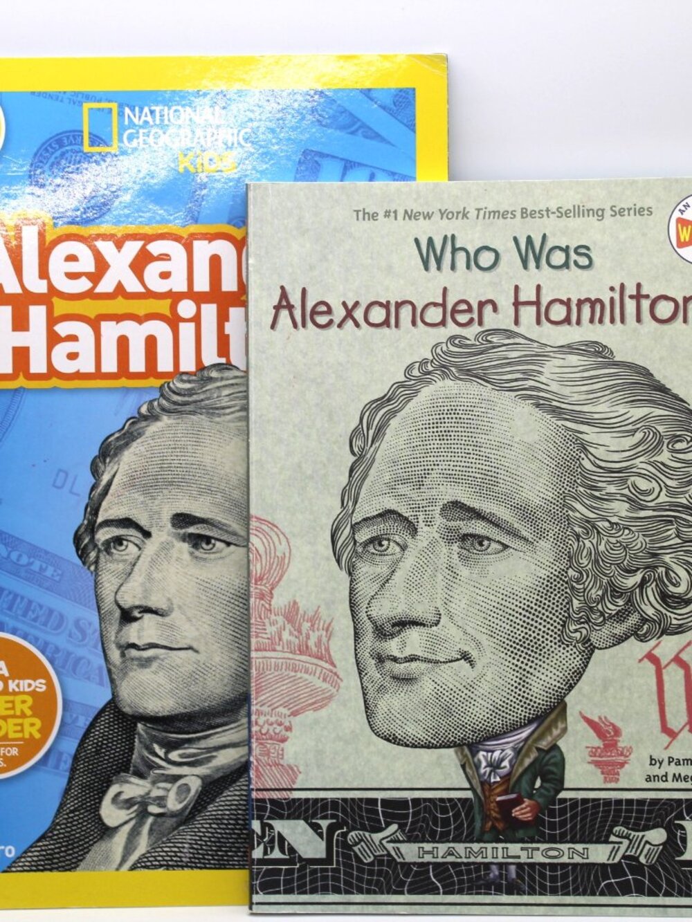 Mixed Lot of 2 Books about Alexander Hamilton Who Was & National Geographic Kids